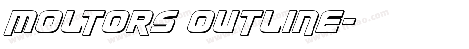 Moltors Outline字体转换
